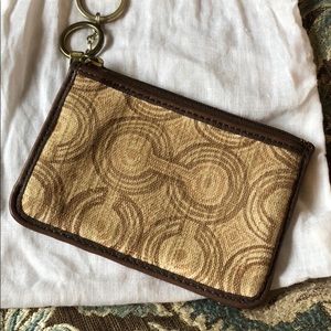 Authentic Coach Keychain Wallet